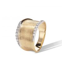 Marco Bicego Ring Gold mit Diamanten Lunaria Diamantring AB550 B YW