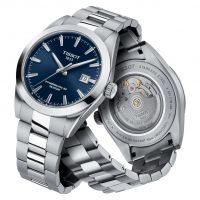 Tissot Gentleman Powermatic 80 Silicium Blau Edelstahl-Armband Herrenuhr 40mm T127.407.11.041.00 | Uhren-Lounge