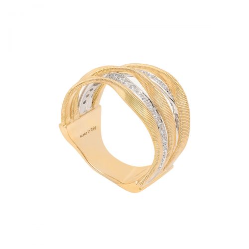 Marco Bicego Marrakech Ring Gold mit Diamanten 5 Stränge AG365 B YW M5