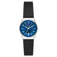 Skagen Uhr Damen Blau 26mm Leder-Armband Quarz Grenen Lille SKW3036