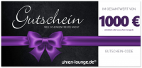 Geschenkgutschein 1000 € für Uhren & Schmuck Geschenke | Uhren-Lounge