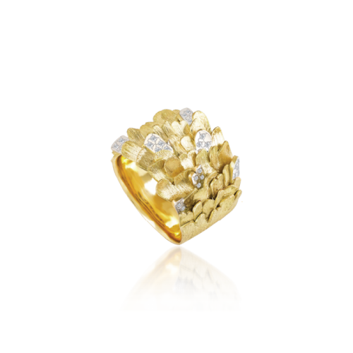 Luisa Rosas Skin Ring Gold mit Diamanten LRSK113