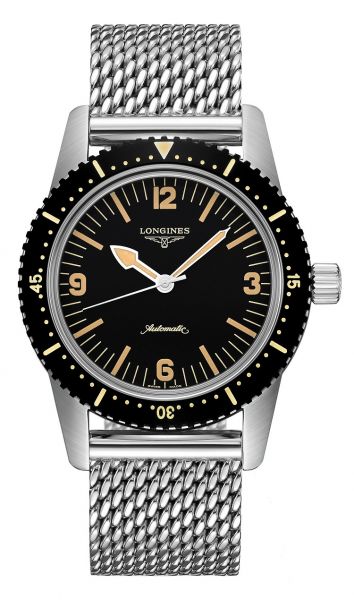 Longines Heritage Skin-Diver Automatic Herrenuhr 42mm Edelstahl-Armband L2.822.4.56.6 günstig online kaufen | Uhren-Lounge