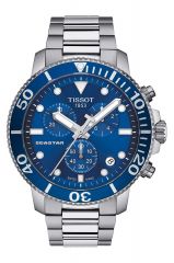 Tissot Seastar 1000 Chronograph Silber Blau 45mm Edelstahl-Armband Quarz Taucheruhr T120.417.11.041.00 | Uhren-Lounge