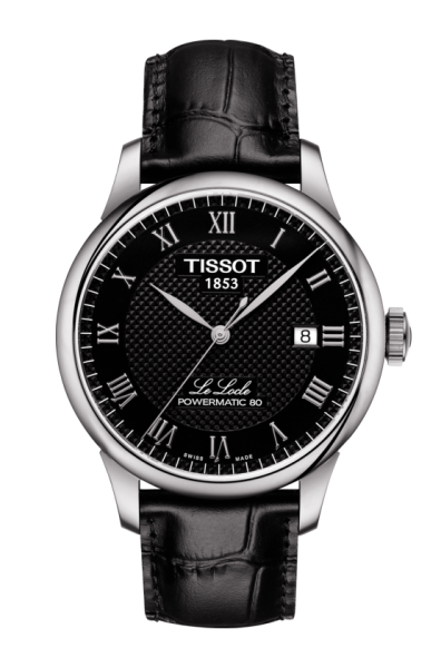 Geloofsbelijdenis huilen Beheer Tissot Le Locle Powermatic 80 Automatik Uhr Herren schwarz mit Lederarmband  T006.407.16.053.00 | UHREN-LOUNGE