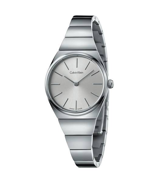 Calvin Klein Damenuhr Silber Edelstahl-Armband Quarz 28mm supreme K6C23146 | Uhren-Lounge
