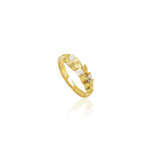 Luisa Rosas Skin Ring Gold mit Diamanten S LRSK114