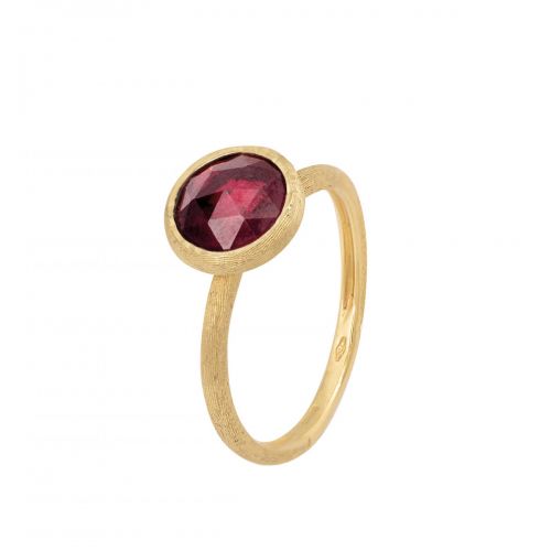 Marco Bicego Ring mit rotem Granat Edelstein Gold 18 Karat Jaipur Color AB632 RG01