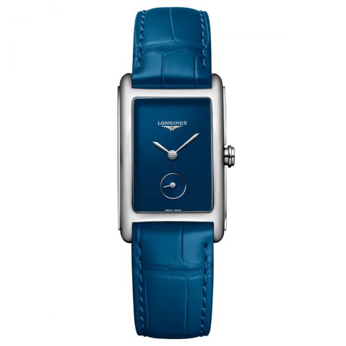 Longines DolceVita Damenuhr Blau Leder-Armband 37mm Quarz L5.512.4.90.2