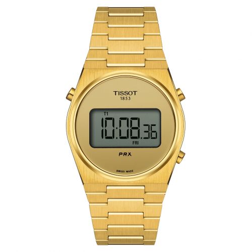 Tissot PRX Digital 35mm Gold Quarz Uhr Damen Herren T137.263.33.020.00