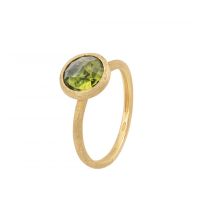 Marco Bicego Ring mit grünem Peridot Edelstein Gold 18 Karat Jaipur Color AB632 PR01