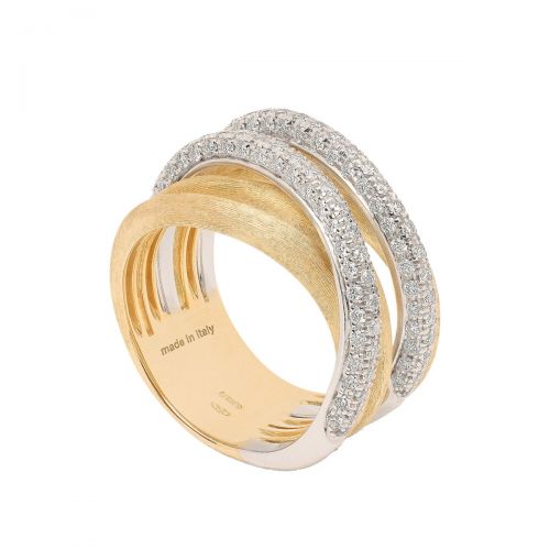 Marco Bicego Jaipur Link Ring Gold mit Diamanten AB647-B-YW-Q6