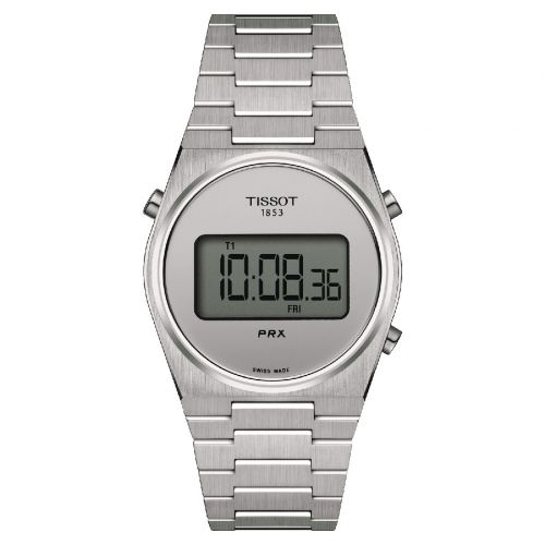 Tissot PRX Digital 35mm Silbern Quarz Uhr Damen Herren T137.263.11.030.00