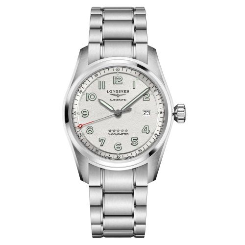 Longines Spirit Automatic Chronometer 40mm Silber Edelstahl-Armband Herrenuhr L3.810.4.73.6 | Uhren-Lounge