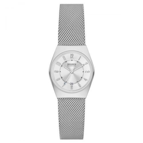 Skagen Uhr Damen Silbern 26mm Milanaise-Armband Quarz Grenen Lille SKW3038