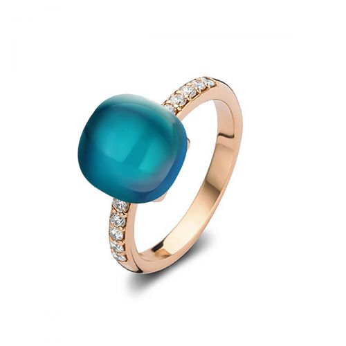 Bigli Mini Sweety Ring London Blue Lake Diamanten 20R93Rlobmpdia