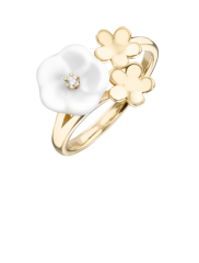 Meissen Ring aus Gold mit einem Diamanten im Brillantschliff 3 Blüten 1739 Royal Blossom MPJ10BL39600