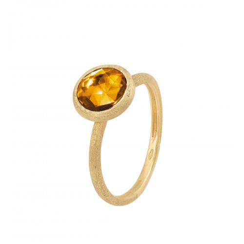 Marco Bicego Ring mit gelbem Citrin Edelstein Gold 18 Karat Jaipur Color AB632 QG01